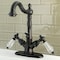 Kingston Brass Wilshire 2-Handle Bathroom Faucet W/ Brass Pop-Up & Cover Plate, Bronze KS1435WLL - alternate 4